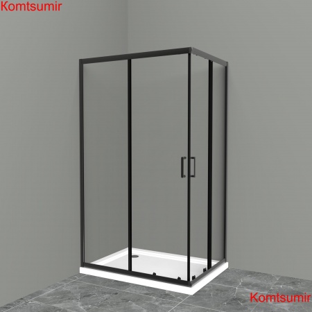 Душевой уголок BelBagno UNO-195-AH-2-120/100-C-NERO Душевой уголок BelBagno UNO-195-AH-2-120/100-C-NERO