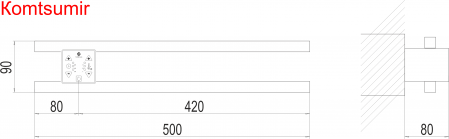 Полка Электро П2 ПРОФ 500х90 Полка Электро П2 ПРОФ 500х90