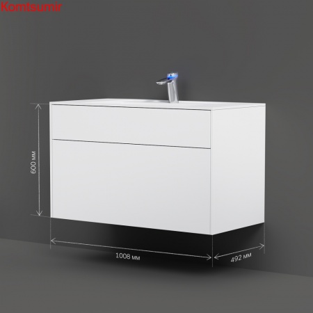 M50AFHX1003WM Inspire V2.0, База под раковину, подвесная, 100 см, 3 ящика, push-to-open, белый матов M50AFHX1003WM Inspire V2.0, База под раковину, подвесная, 100 см, 3 ящика, push-to-open, белый матов
