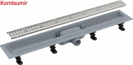Душевой лоток AlcaPlast APZ10-Simple 950M с решеткой и опорами хром, в пол около стены Душевой лоток AlcaPlast APZ10-Simple 950M с решеткой и опорами хром, в пол около стены