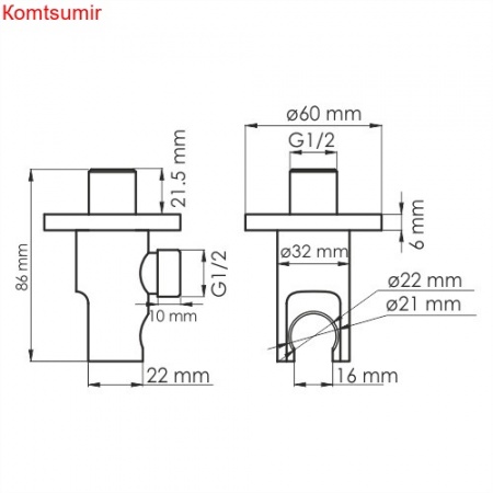 WasserKRAFT A112 Подключение шланга WasserKRAFT A112 Подключение шланга