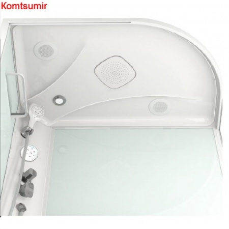 Душевая кабина Domani-Spa Delight 128high L/R чёрное сттекло (120*80) Душевая кабина Domani-Spa Delight 128high L/R чёрное сттекло (120*80)