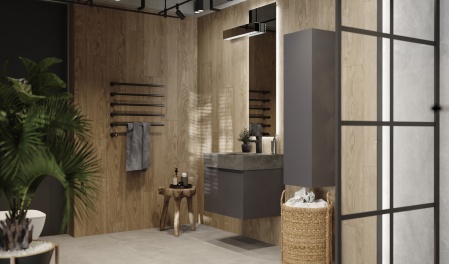 Тумба Facet 60 подвесная, антрацит Тумба Facet 60 подвесная, антрацит