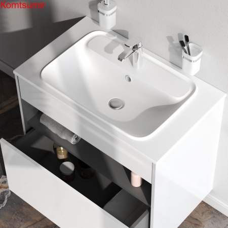 M8FFUX0801WG Func, База с нишей, 1 ящик (pull-out), 80 см, цвет белый глянец M8FFUX0801WG Func, База с нишей, 1 ящик (pull-out), 80 см, цвет белый глянец