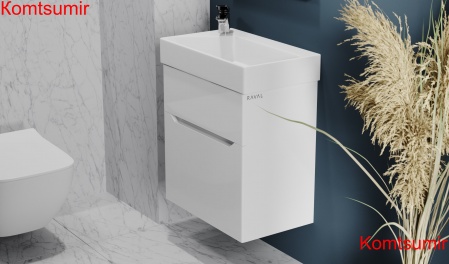 Тумба Brik 55 подвесная Белая Тумба Brik 55 подвесная Белая