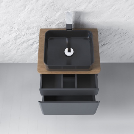 Тумба Morelle 60 подвесная Антрацит/Трюфель Тумба Morelle 60 подвесная Антрацит/Трюфель