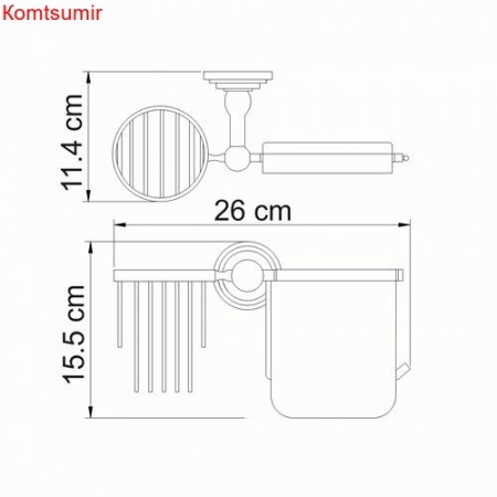 WasserKRAFT Isar K-7359 Держатель туалетной бумаги и освежителя WasserKRAFT Isar K-7359 Держатель туалетной бумаги и освежителя