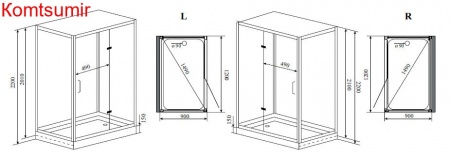 Timo Premium PURO душевая кабина (90*120*220), шт Timo Premium PURO душевая кабина (90*120*220), шт