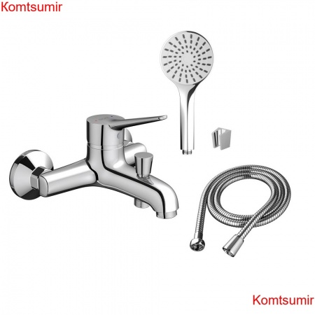 Dorff D2010008 Optima смеситель для ванны и душа с душевым набором в комплекте Dorff D2010008 Optima смеситель для ванны и душа с душевым набором в комплекте