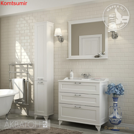 Тумба под раковину AQUATON Леон 80 Н напольная, дуб белый (1A187801LBPS0) Тумба под раковину AQUATON Леон 80 Н напольная, дуб белый (1A187801LBPS0)