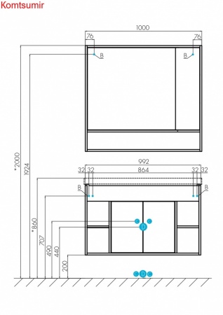 Зеркало-шкаф AQUATON Флай 100 белый, дуб крафт (1A237802FAX10) Зеркало-шкаф AQUATON Флай 100 белый, дуб крафт (1A237802FAX10)