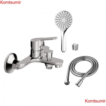 Dorff D1010008 Norma смеситель для ванны и душа с душевым набором в комплекте Dorff D1010008 Norma смеситель для ванны и душа с душевым набором в комплекте