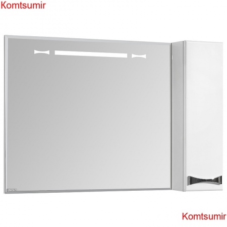 Зеркало-шкаф AQUATON Диор 100 с подсветкой, правый, белый (1A167902DR01R) Зеркало-шкаф AQUATON Диор 100 с подсветкой, правый, белый (1A167902DR01R)