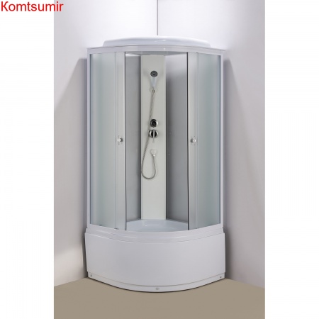 Душевая кабина Loranto 90x90x215 поддон 40 см, 4 мм матовое стекло, профиль и задняя стенка белого цвета (CS-986ТМ/W) Душевая кабина Loranto 90x90x215 поддон 40 см, 4 мм матовое стекло, профиль и задняя стенка белого цвета (CS-986ТМ/W)