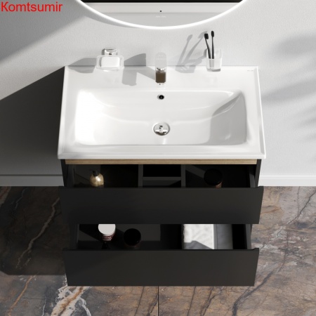 M85AFHX0802BM X-Joy, База под раковину, подвесная, 80 см, 2 ящика, черный матовый M85AFHX0802BM X-Joy, База под раковину, подвесная, 80 см, 2 ящика, черный матовый