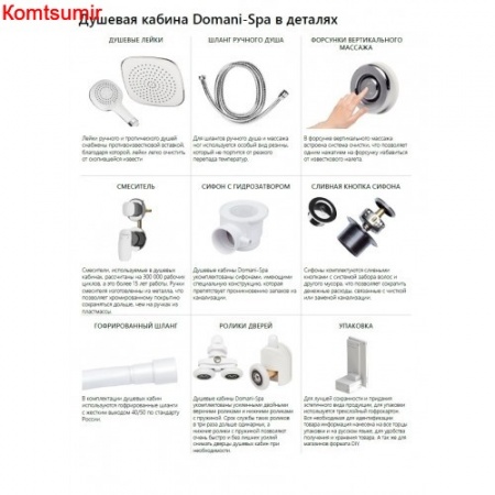 Душевая кабина DOMANI-Spa Delight Slim 99 high (90*90) Душевая кабина DOMANI-Spa Delight Slim 99 high (90*90)