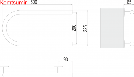 Электро 25 П-обр 500х200 Полотенцесушитель  TERMINUS Электро 25 П-обр 500х200 Полотенцесушитель  TERMINUS