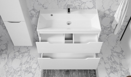 Тумба Wector 90 подвесная белая Тумба Wector 90 подвесная белая