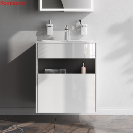 M8FFUX0601WG Func, База с нишей, 1 ящик (pull-out), 60 см, цвет белый глянец M8FFUX0601WG Func, База с нишей, 1 ящик (pull-out), 60 см, цвет белый глянец