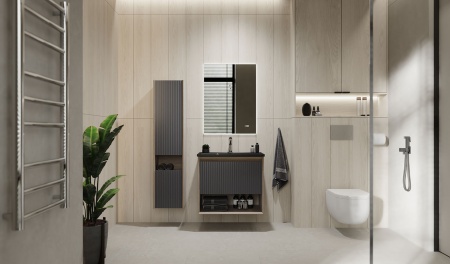 Пенал Tossony 140 подвесной Дуб Самдал/Антрацит Пенал Tossony 140 подвесной Дуб Самдал/Антрацит