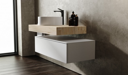 Тумба Modulare 100 подвесная Белая Тумба Modulare 100 подвесная Белая