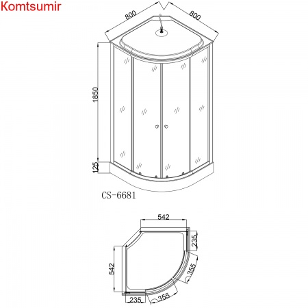 Душевая кабина Loranto 80х80х215, поддон 13 см (CS-6681G) Душевая кабина Loranto 80х80х215, поддон 13 см (CS-6681G)