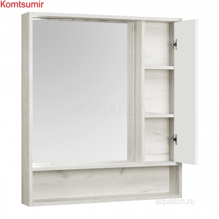 Зеркало-шкаф AQUATON Флай 80 дуб крафт (1A237702FAX10) Зеркало-шкаф AQUATON Флай 80 дуб крафт (1A237702FAX10)