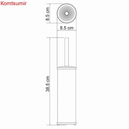 WasserKRAFT K-1097 Щетка для унитаза напольная WasserKRAFT K-1097 Щетка для унитаза напольная
