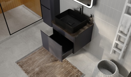 Тумба Morelle 60 подвесная Антрацит/Трюфель Тумба Morelle 60 подвесная Антрацит/Трюфель