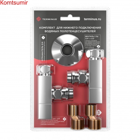 Комплект: вентиль угл 3/4х1/2 г/ш квадрат(2шт), эксцентрик(2шт), отражатель(2шт) Комплект: вентиль угл 3/4х1/2 г/ш квадрат(2шт), эксцентрик(2шт), отражатель(2шт)