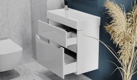 Тумба Brik 65 подвесная Белая Тумба Brik 65 подвесная Белая