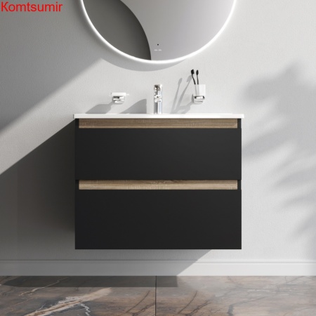 M85AFHX0802BM X-Joy, База под раковину, подвесная, 80 см, 2 ящика, черный матовый M85AFHX0802BM X-Joy, База под раковину, подвесная, 80 см, 2 ящика, черный матовый