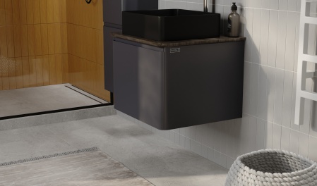 Тумба Morelle 60 подвесная Антрацит/Трюфель Тумба Morelle 60 подвесная Антрацит/Трюфель