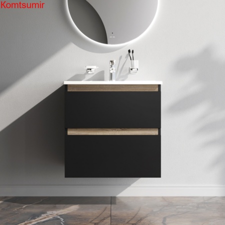 M85AFHX0652BM X-Joy, База под раковину, подвесная, 65 см, 2 ящика, черный матовый M85AFHX0652BM X-Joy, База под раковину, подвесная, 65 см, 2 ящика, черный матовый