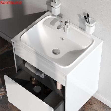 M8FFUX0601WG Func, База с нишей, 1 ящик (pull-out), 60 см, цвет белый глянец M8FFUX0601WG Func, База с нишей, 1 ящик (pull-out), 60 см, цвет белый глянец