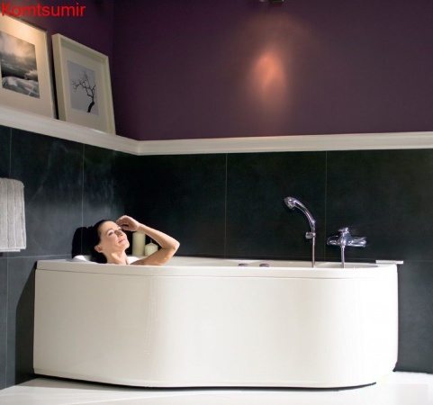 Ванна акриловая Santek Ибица асимметричная 160х100 правосторонняя белая Ванна акриловая Santek Ибица асимметричная 160х100 правосторонняя белая