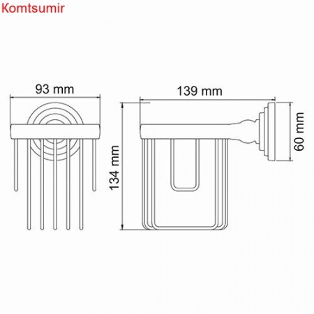 WasserKRAFT Isar K-7345 Держатель освежителя WasserKRAFT Isar K-7345 Держатель освежителя