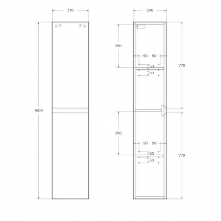 Шкаф подвесной BelBagno KRAFT-1600-2A-SC-RT-R Rovere Tabacco Шкаф подвесной BelBagno KRAFT-1600-2A-SC-RT-R Rovere Tabacco