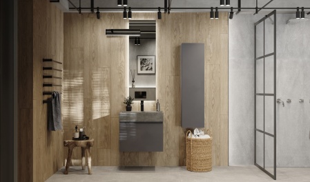 Тумба Facet 60 подвесная, антрацит Тумба Facet 60 подвесная, антрацит