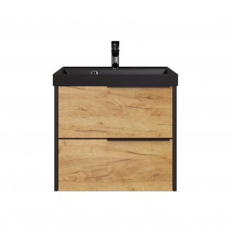 Тумба Fostero 60 подвесная Дуб Крафт золотой с раковиной Тумба Fostero 60 подвесная Дуб Крафт золотой с раковиной