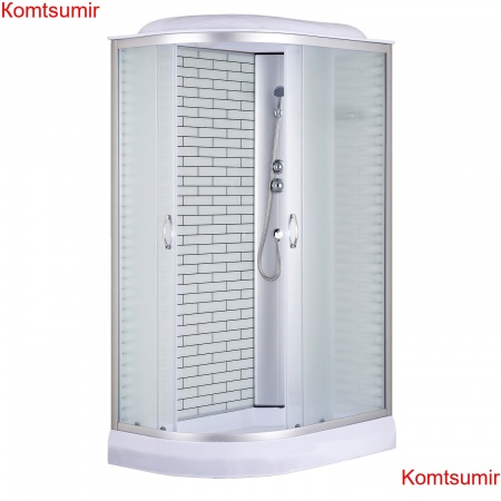 Душевая кабина Loranto SUNWAY 120х80х215 правосторонняя, поддон 13см, белый кирпичный узор, матовое стекло 4мм, профиль хром (CS6612013RFW120) Душевая кабина Loranto SUNWAY 120х80х215 правосторонняя, поддон 13см, белый кирпичный узор, матовое стекло 4мм, профиль хром (CS6612013RFW120)
