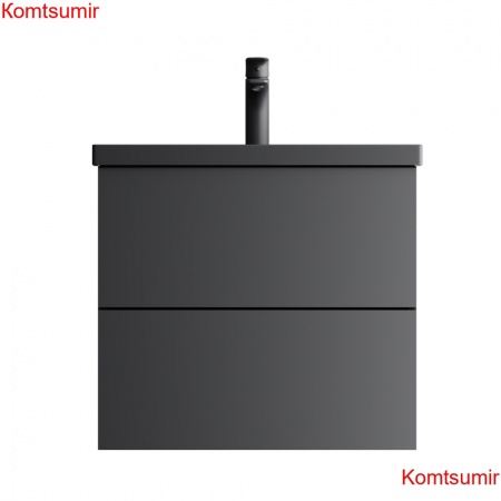 M90FHX06022BM GEM, База под раковину, подвесная, 60 см, 2 ящика push-to-open, цвет: черный матовый M90FHX06022BM GEM, База под раковину, подвесная, 60 см, 2 ящика push-to-open, цвет: черный матовый