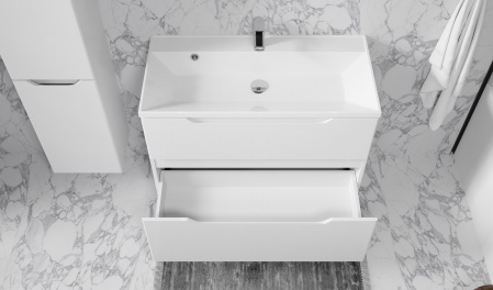 Тумба Wector 90 подвесная белая Тумба Wector 90 подвесная белая