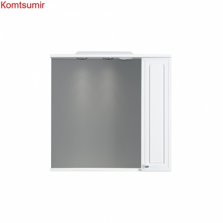 M41MPR0751WG Palace One, зеркало, частично зеркальный шкаф, правый, 75 см, с подсветкой, белый, глян M41MPR0751WG Palace One, зеркало, частично зеркальный шкаф, правый, 75 см, с подсветкой, белый, глян