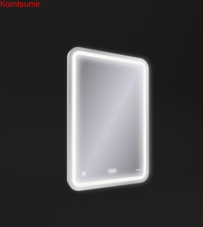 Зеркало: LED 050 pro 55*80, с подсветкой, антизапотевание,смена цвета холод.тепло, часы, Сорт1 Зеркало: LED 050 pro 55*80, с подсветкой, антизапотевание,смена цвета холод.тепло, часы, Сорт1