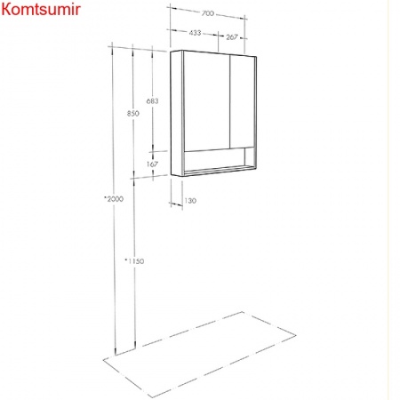 Зеркальный шкаф Aquaton Сканди 70 Белый (1A252202SD010) Зеркальный шкаф Aquaton Сканди 70 Белый (1A252202SD010)