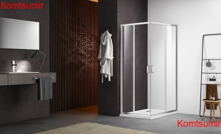 Aquatek Душевой уголок квадратный, двери раздвижные 200х100x100, хром Aquatek Душевой уголок квадратный, двери раздвижные 200х100x100, хром