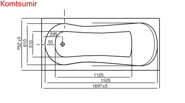 Ванна акриловая Roca UNO прямоугольная 170x75x50 Ванна акриловая Roca UNO прямоугольная 170x75x50