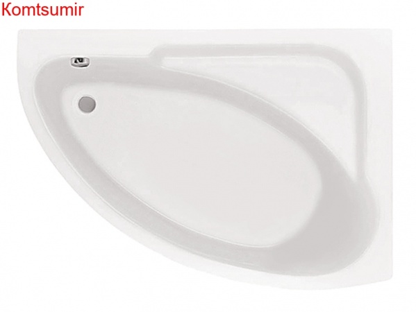 Ванна акриловая Santek Гоа асимметричная 150х100 правосторонняя белая Ванна акриловая Santek Гоа асимметричная 150х100 правосторонняя белая