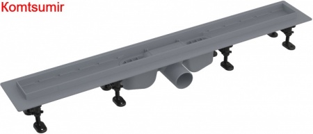 Душевой лоток AlcaPlast Optima APZ12-850 с опорами серый, в пол около стены Душевой лоток AlcaPlast Optima APZ12-850 с опорами серый, в пол около стены